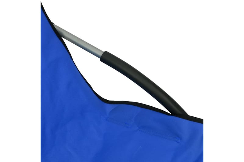 foldbare strandstole 2 stk. stof blå - Blå - Havemøbler - Havestole - Strandstole & campingstole