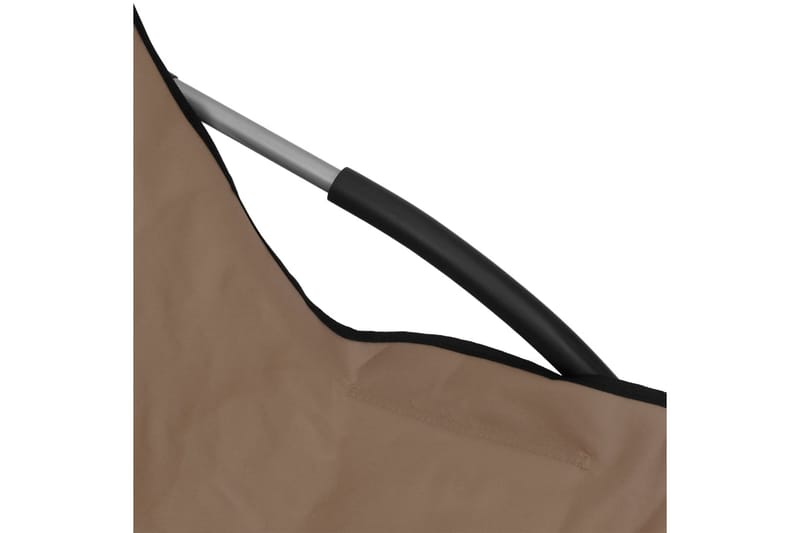 foldbare strandstole 2 stk. stof gråbrun - Gråbrun - Havemøbler - Havestole - Strandstole & campingstole