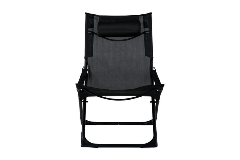 Seville Relaxstol Foldbar med Hynde - Sort - Havemøbler - Havestole - Strandstole & campingstole