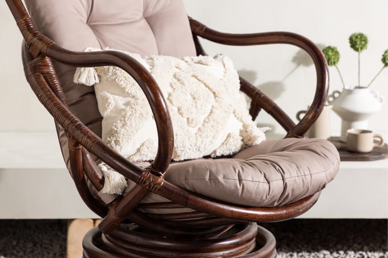 Swing Havestol - Mørk valnød - Havemøbler - Havestole - Udendørs lænestol