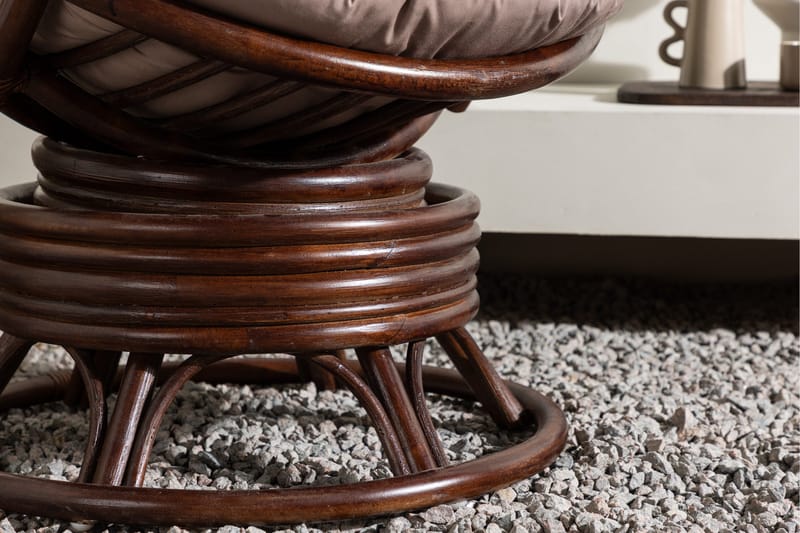 Swing Havestol - Mørk valnød - Havemøbler - Havestole - Udendørs lænestol