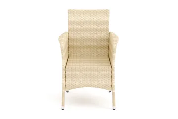 Thor udendørs lænestol – loungestol havemøbler i polyrattan - Beige - Havemøbler - Havestole - Udendørs lænestol