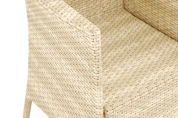 Thor udendørs lænestol – loungestol havemøbler i polyrattan - Beige - Havemøbler - Havestole - Udendørs lænestol