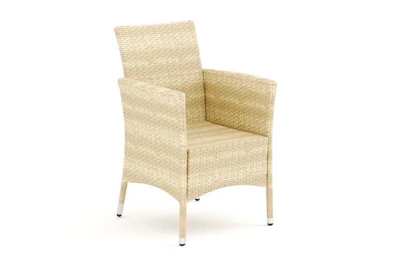 Thor udendørs lænestol – loungestol havemøbler i polyrattan - Beige - Havemøbler - Havestole - Udendørs lænestol