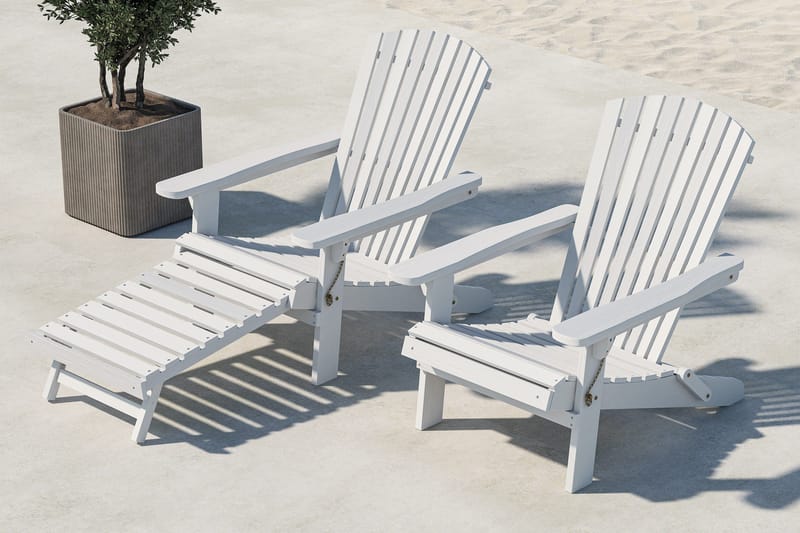 Tropea Solseng - Hvid - Havemøbler - Havestole - Solseng & solvogn