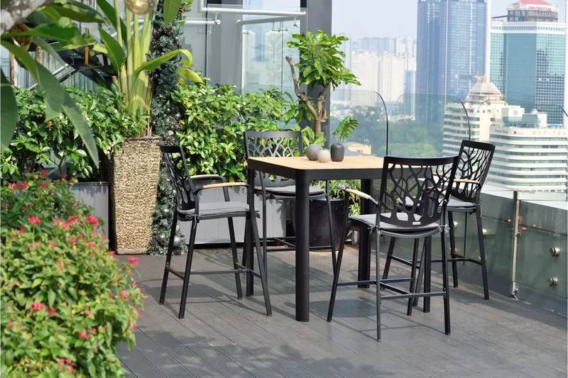 Portals Barstol - Sort - Havemøbler - Havestole - Barskammel