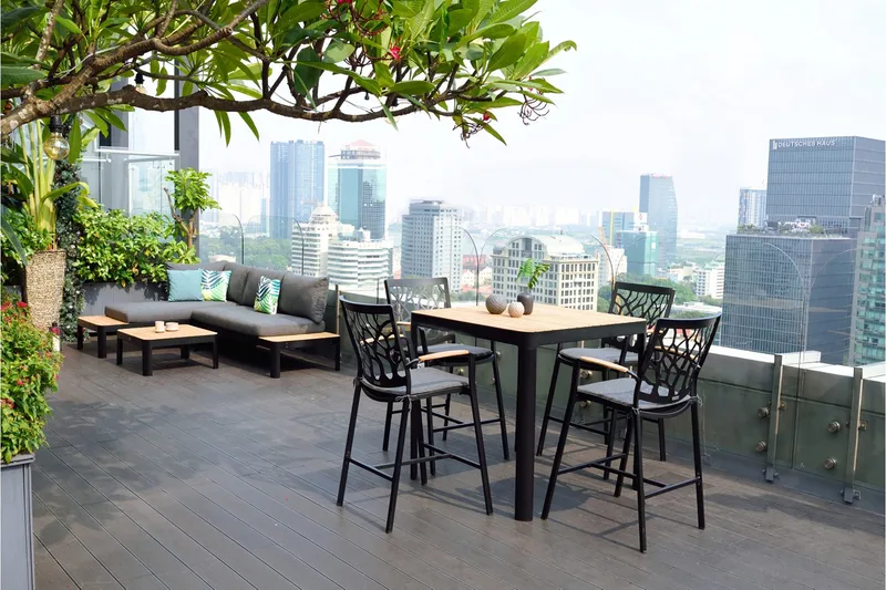 Portals Barstol - Sort - Havemøbler - Havestole - Barskammel