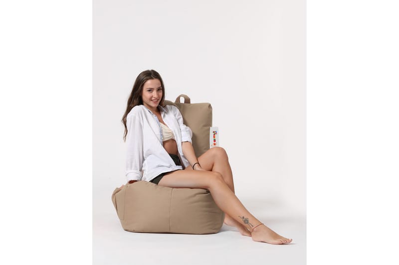 Almasi Sækkestol Udendørs 60 cm - Beige - Havemøbler - Havestole - Sækkestole udendørs
