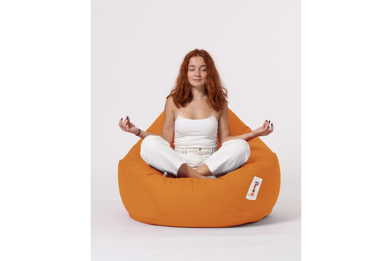 Hunny Sækkestol Udendørs 115 cm - Orange - Havemøbler - Havestole - Sækkestole udendørs