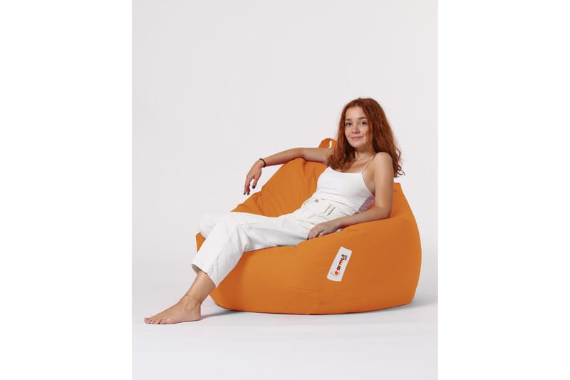 Hunny Sækkestol Udendørs 115 cm - Orange - Havemøbler - Havestole - Sækkestole udendørs