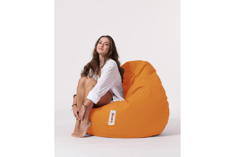 Hunny Sækkestol Udendørs 115 cm - Orange - Havemøbler - Havestole - Sækkestole udendørs