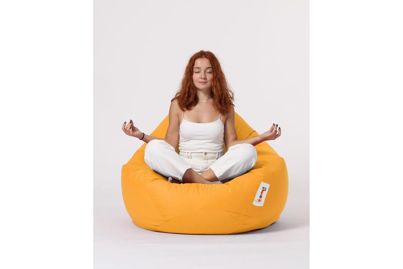 Sækkestole til udendørs brug Hunny Sækkestol til udendørsbrug 115 cm Gul - Havemøbler - Havestole - Sækkestole udendørs