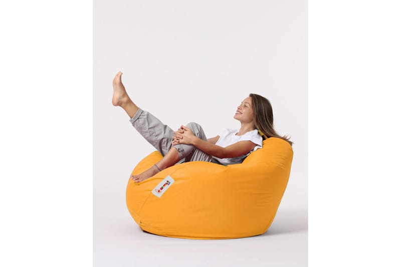 Sækkestole til udendørs brug Hunny Sækkestol til udendørsbrug 115 cm Gul - Havemøbler - Havestole - Sækkestole udendørs