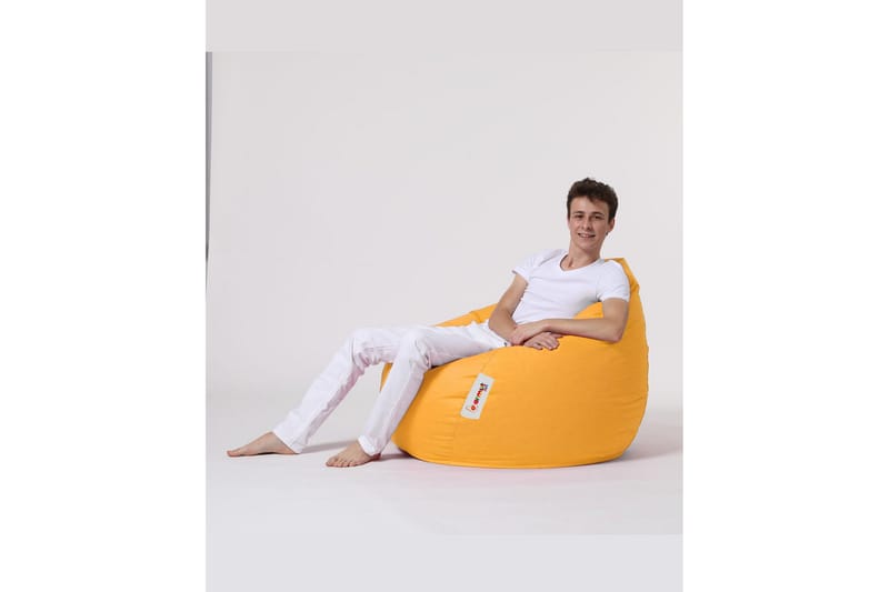 Sækkestole til udendørs brug Hunny Sækkestol til udendørsbrug 115 cm Gul - Havemøbler - Havestole - Sækkestole udendørs