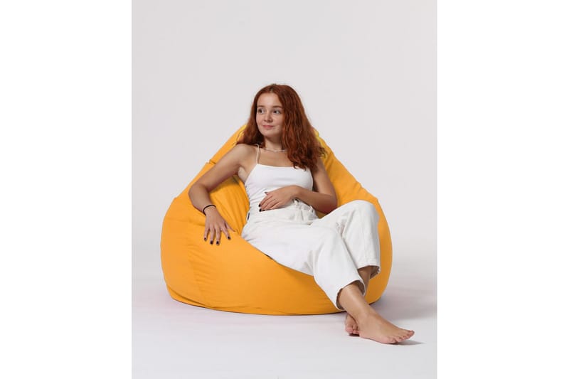 Sækkestole til udendørs brug Hunny Sækkestol til udendørsbrug 115 cm Gul - Havemøbler - Havestole - Sækkestole udendørs