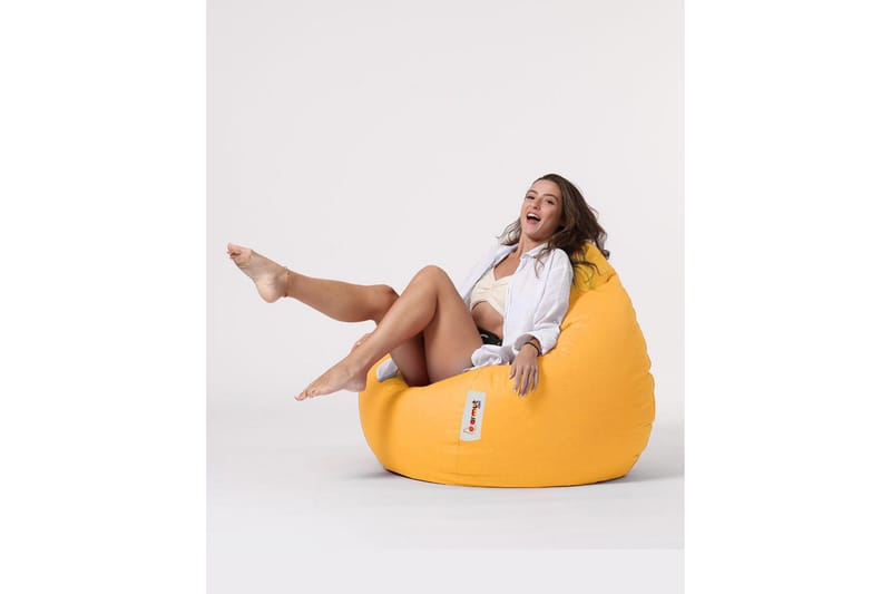 Sækkestole til udendørs brug Hunny Sækkestol til udendørsbrug 115 cm Gul - Havemøbler - Havestole - Sækkestole udendørs