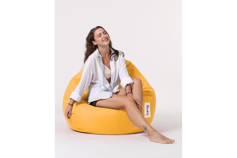 Sækkestole til udendørs brug Hunny Sækkestol til udendørsbrug 115 cm Gul - Havemøbler - Havestole - Sækkestole udendørs