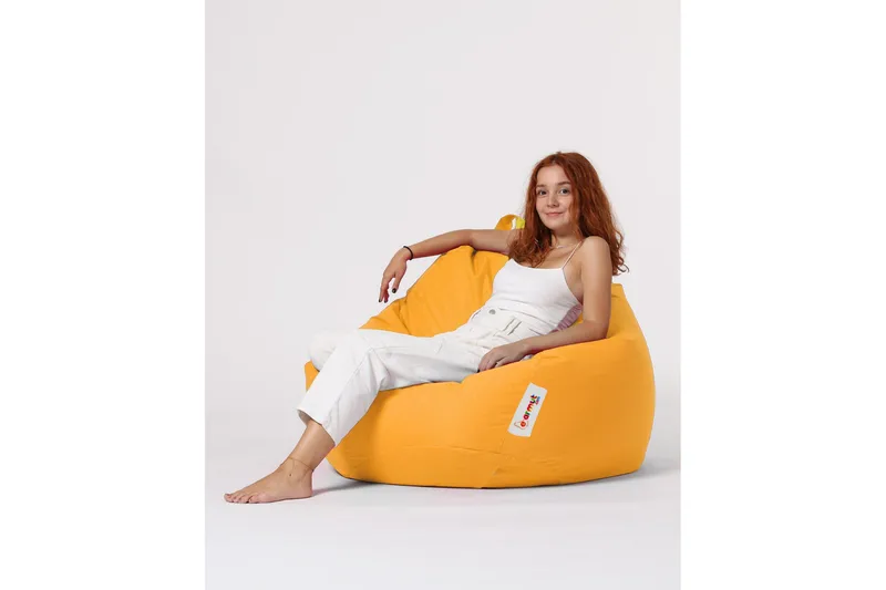 Sækkestole til udendørs brug Hunny Sækkestol til udendørsbrug 115 cm Gul - Havemøbler - Havestole - Sækkestole udendørs