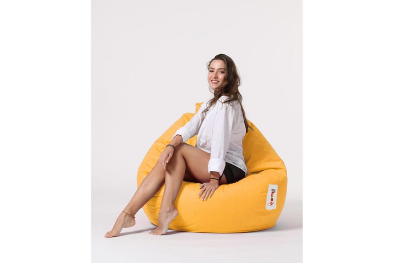 Sækkestole til udendørs brug Hunny Sækkestol til udendørsbrug 115 cm Gul - Havemøbler - Havestole - Sækkestole udendørs