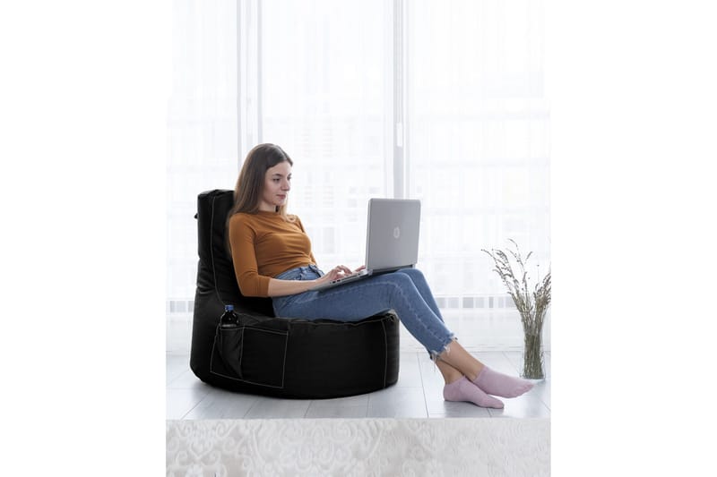 Sækkestole til udendørs brug Vikki Sækkestol til udendørsbrug 70 cm Svart - Havemøbler - Havestole - Sækkestole udendørs