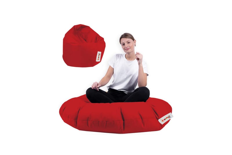 Sækkestole udendørs Tasmina Sækkestol Udendørs 65 cm Röd - Havemøbler - Havestole - Sækkestole udendørs