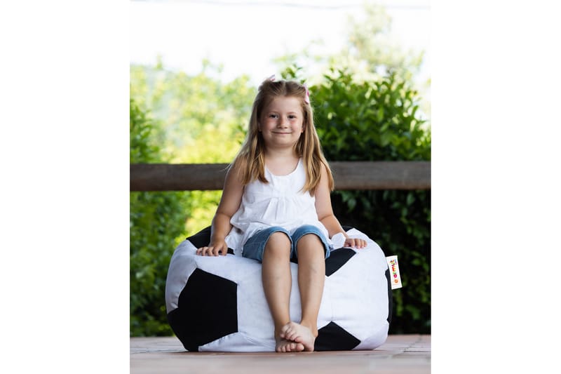 Sira Sækkestol Udendørs 70 cm, Sort|Hvid