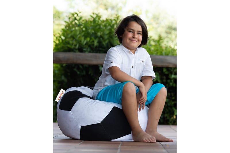 Sira Sækkestol Udendørs 70 cm - Sort|Hvid - Havemøbler - Havestole - Sækkestole udendørs