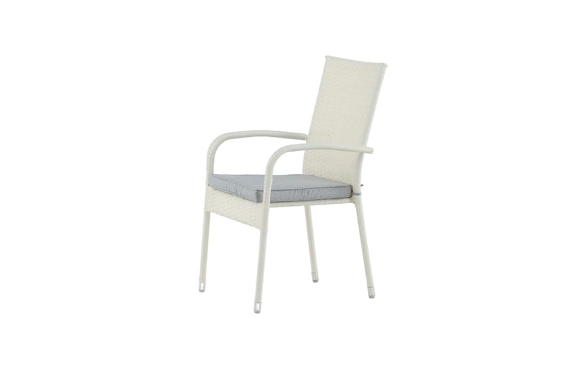 Anna Armstol Stabelbar Hvid - Venture Home - Spisebordsstole udendørs - Altanstole