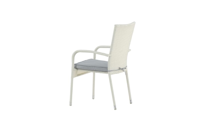 Anna Armstol Stabelbar Hvid - Venture Home - Spisebordsstole udendørs - Altanstole