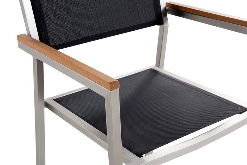 Bacoli Stol 6 stk - Sort - Spisebordsstole udendørs - Altanstole