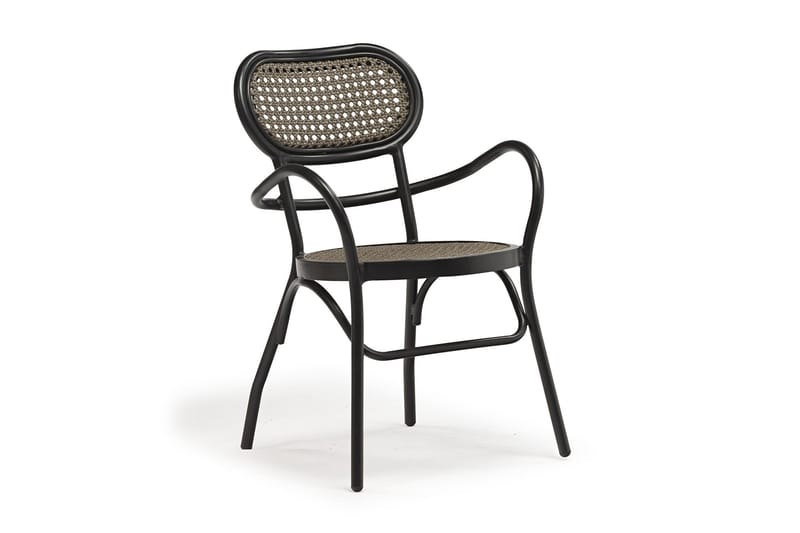Bolgheri Stol Brun/Sort - Spisebordsstole udendørs - Altanstole