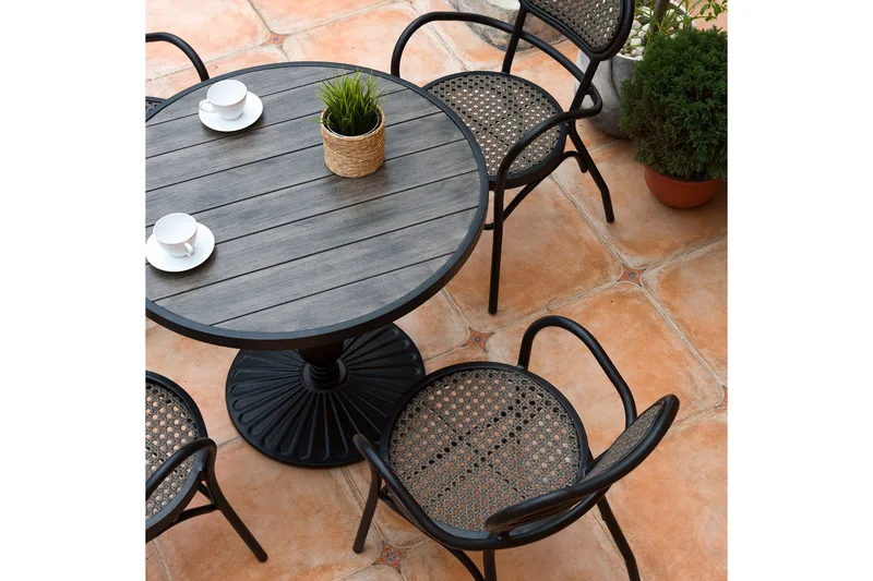 Bolgheri Stol Brun/Sort - Havemøbler - Havestole - Spisebordsstole udendørs