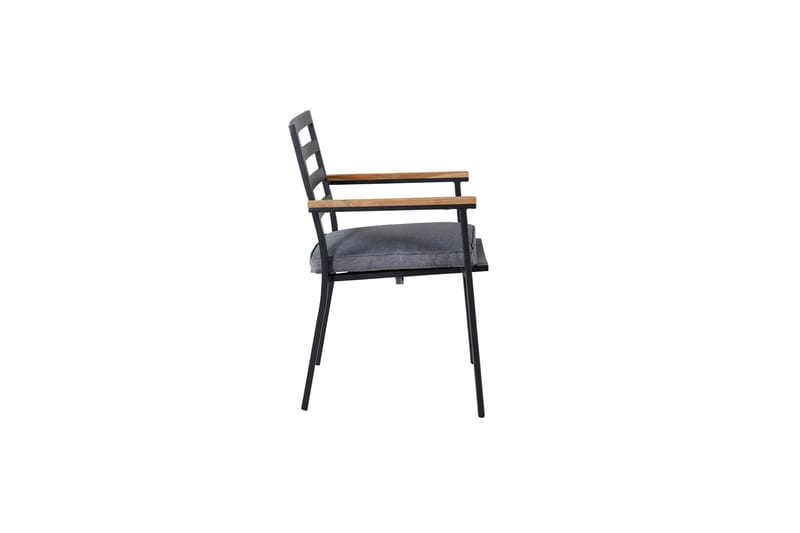 Brasilia Armstol Stabelbar Sort - Venture Home - Spisebordsstole udendørs - Altanstole