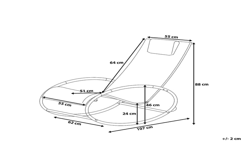 Campo Havestol 107 cm - Sort - Spisebordsstole udendørs