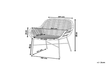 Canora Havestol 51 cm - Sort - Havemøbler - Havestole - Spisebordsstole udendørs