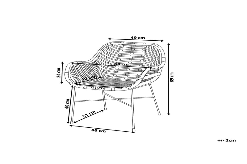 Canora Havestol 51 cm - Sort - Havemøbler - Havestole - Spisebordsstole udendørs