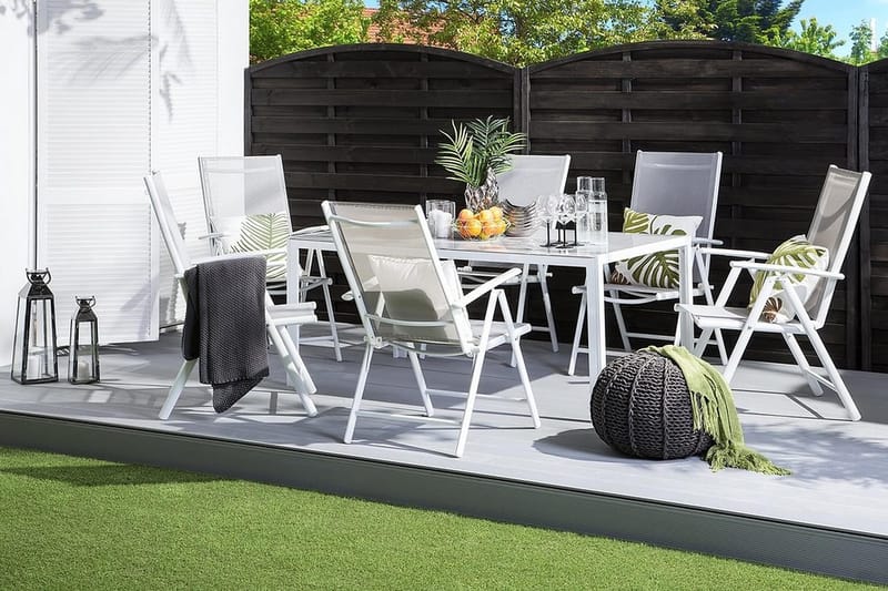 Catania Havestol 6 St 44 cm - Grå - Havemøbler - Havestole - Spisebordsstole udendørs