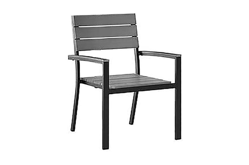 Como Havestol 6 St 55 cm - Sort - Spisebordsstole udendørs - Altanstole