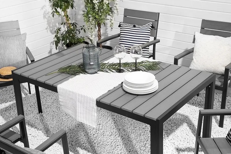 Como Havestol 6 St 55 cm - Sort - Havemøbler - Havestole - Spisebordsstole udendørs