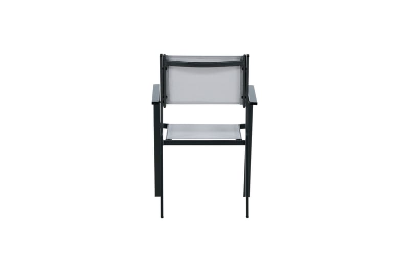 Copacabana Armstol Stabelbar - Sort/Grå - Havemøbler - Havestole - Spisebordsstole udendørs