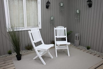 Delpino Klapstol - Hvid - Havemøbler - Havestole - Spisebordsstole udendørs