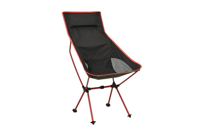 foldbar campingstol PVC og aluminium sort - Sort - Spisebordsstole udendørs - Altanstole