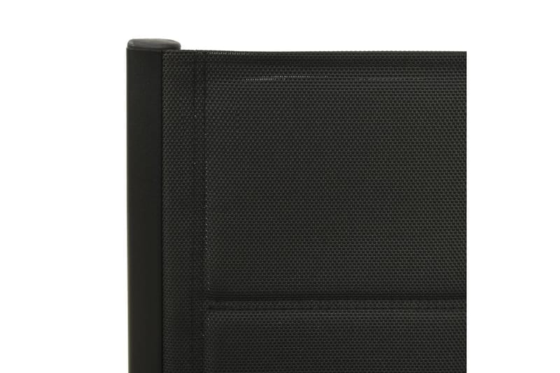 foldbare havestole 2 stk. textilene og aluminium antracitgrå - Antracit - Havemøbler - Havestole - Spisebordsstole udendørs