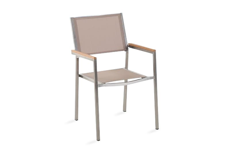 Grosseto Havestol 2 St - Beige - Havemøbler - Havestole - Spisebordsstole udendørs