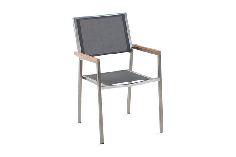 Grosseto Havestol 6 St 58 cm - Grå - Spisebordsstole udendørs - Altanstole