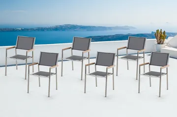 Grosseto Havestol 6 St 58 cm - Grå - Havemøbler - Havestole - Spisebordsstole udendørs