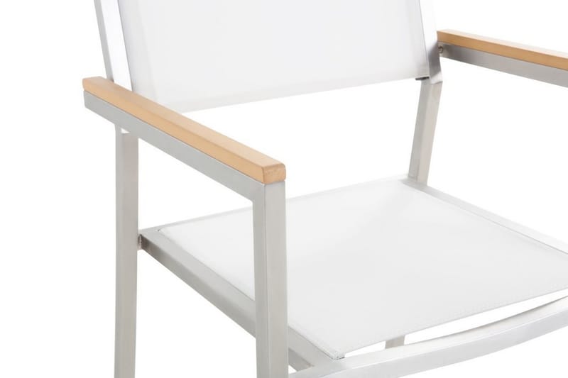 Grosseto Havestol 6 St 58 cm - Hvid - Spisebordsstole udendørs - Altanstole