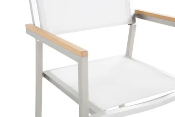 Grosseto Havestol 6 St 58 cm - Hvid - Havemøbler - Havestole - Spisebordsstole udendørs
