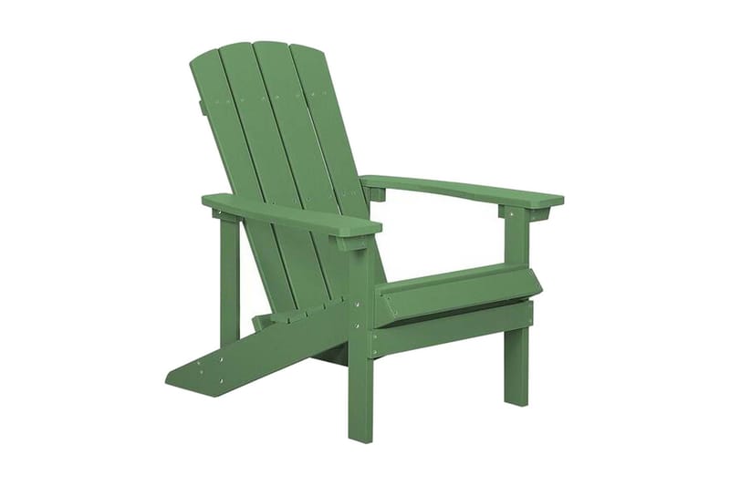 Havestol med Fodskammel Grøn Fodskammel - Grøn - Spisebordsstole udendørs - Altanstole