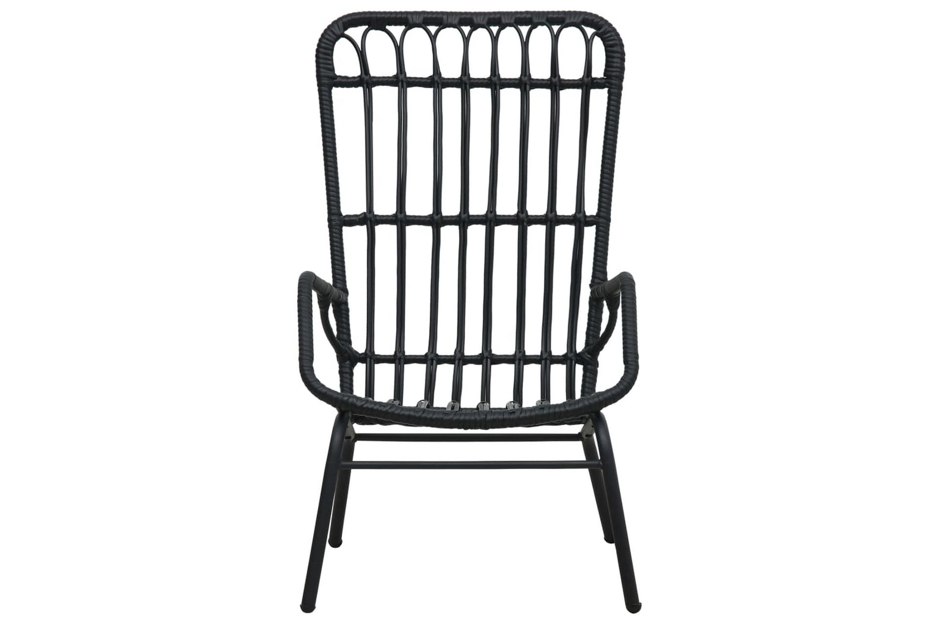 Havestol Polyrattan Sort - Sort - Havemøbler - Havestole - Spisebordsstole udendørs